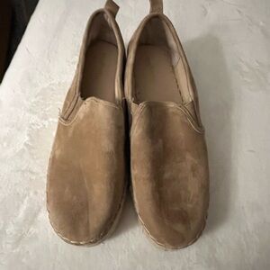 J. McLaughlin Light Brown Suede Loafers